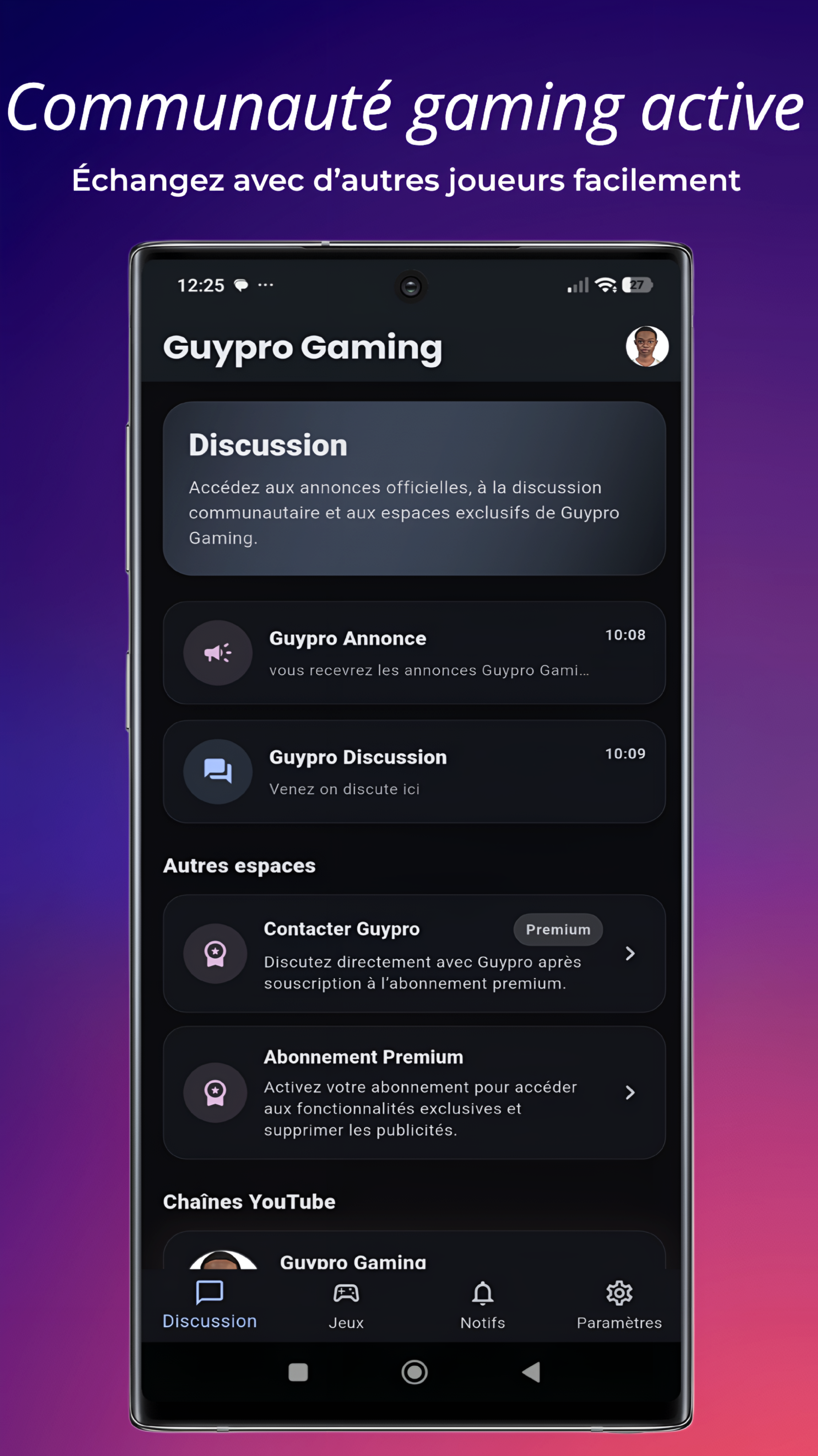 Communauté gaming active