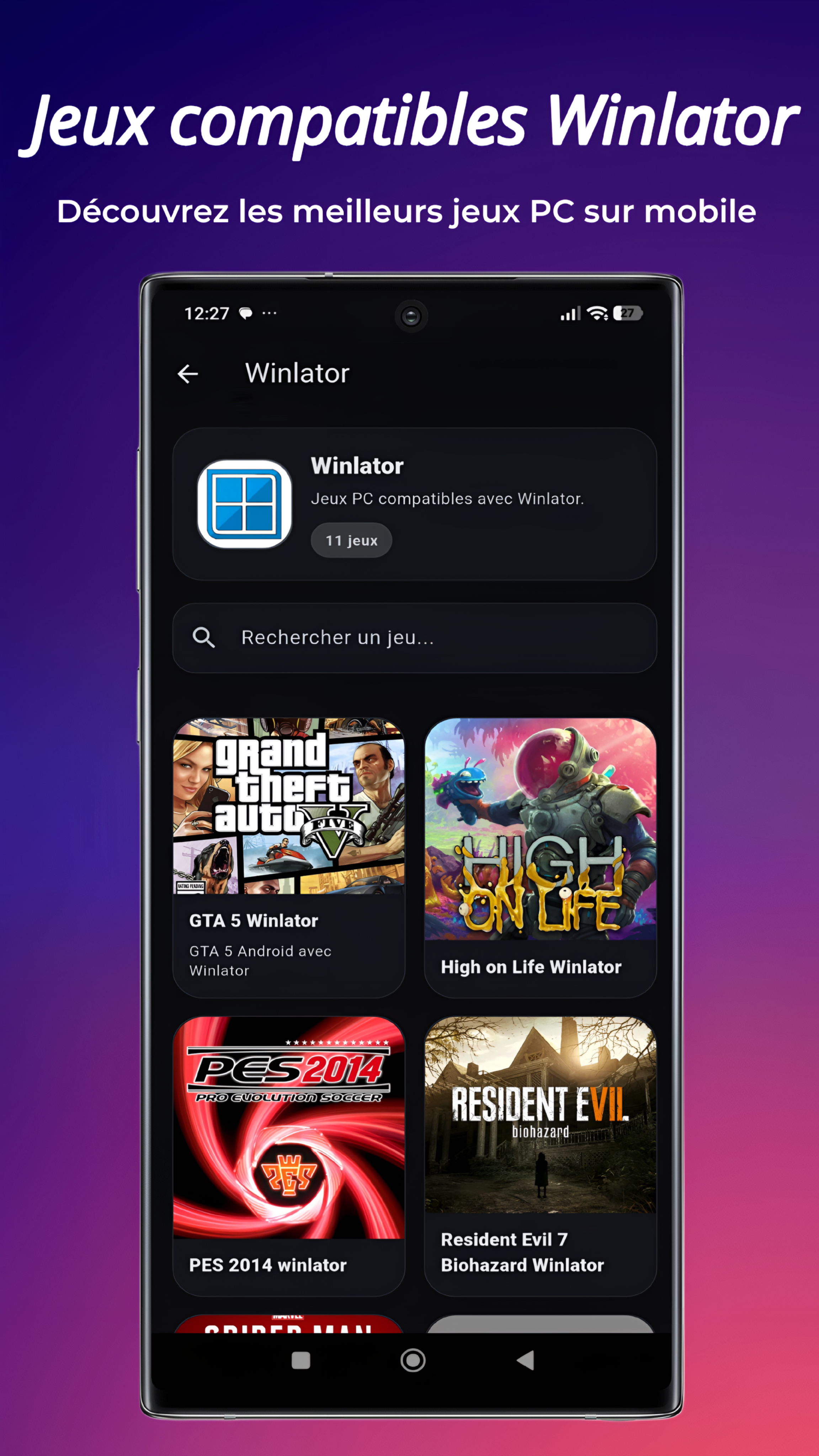 Jeux compatibles Winlator